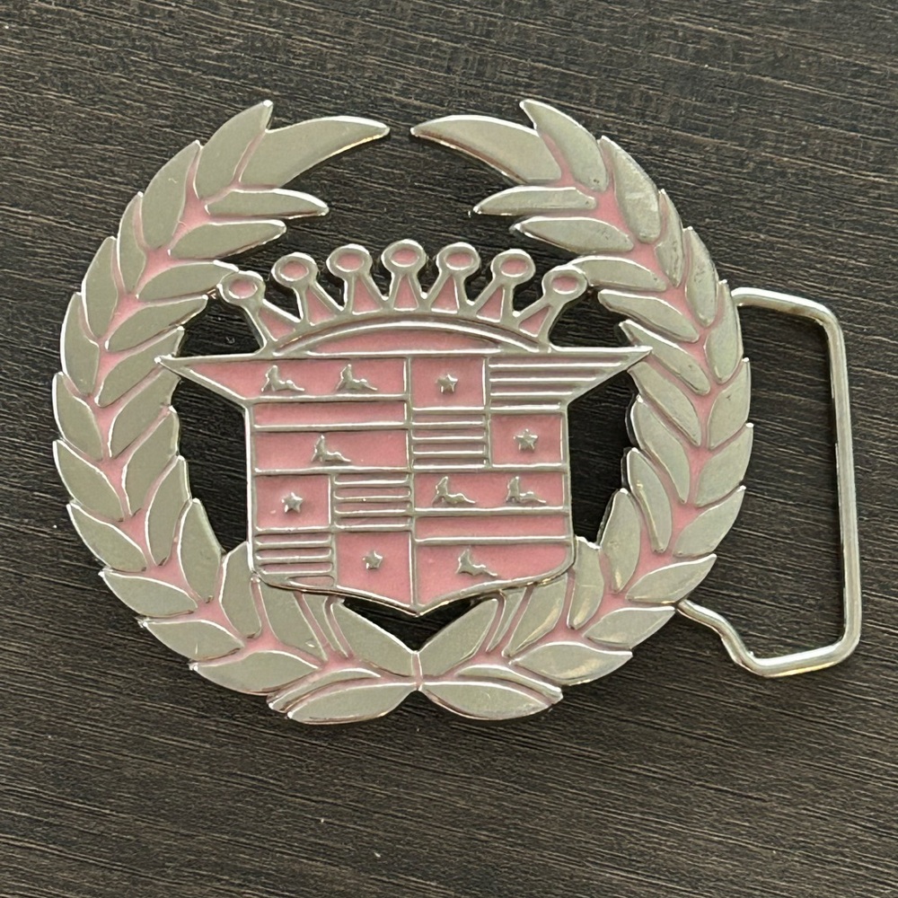 Vintage Cadillac Kappa Belt Buckle 🩷🩶